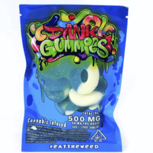 Dank Blue Raspberry Gummies 500mg Thc