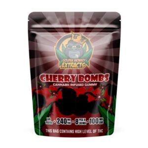 Golden Monkey Extracts Cherry Bomb 240MG THC / 100MG CBD