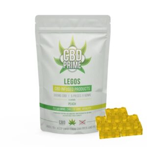 CBD Prime Lego Gummies – Peach – 300mg CBD