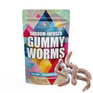 4 Magic Mushroom Gummy Worms 250MG Each