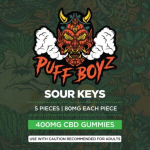 Puff Boyz 400mg CBD Sour Keys Gummies