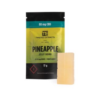 Twisted Extracts – CBD Pineapple Jelly Bomb (80mg)