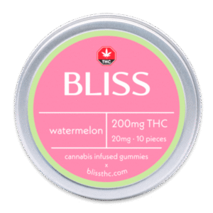 Bliss Edibles 200MG THC Gummies Watermelon