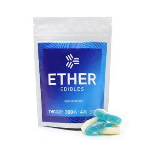 Ether Edibles Blue Raspberry 300mg