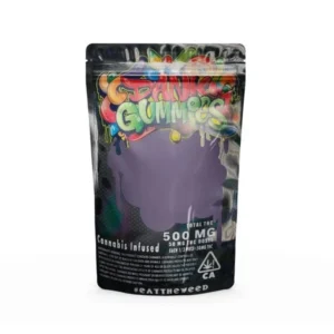 Dank Willy Wonka Worm Gummies Black 500mg THC