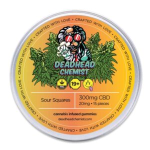 Deadhead Chemist CBD Sour Squares (300mg CBD)