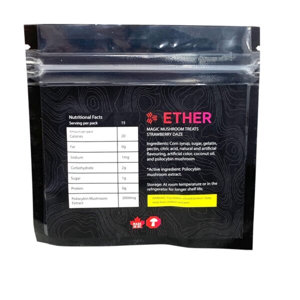 Ether Magic Mushroom Treats Strawberry Jelly 2000mg - Image 3