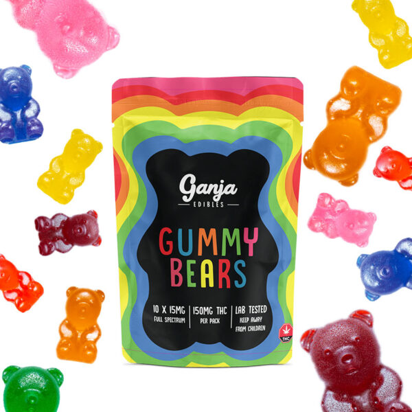GANJA EDIBLES – GUMMY BEARS 150MG (ASSORTED FLAVOURS)