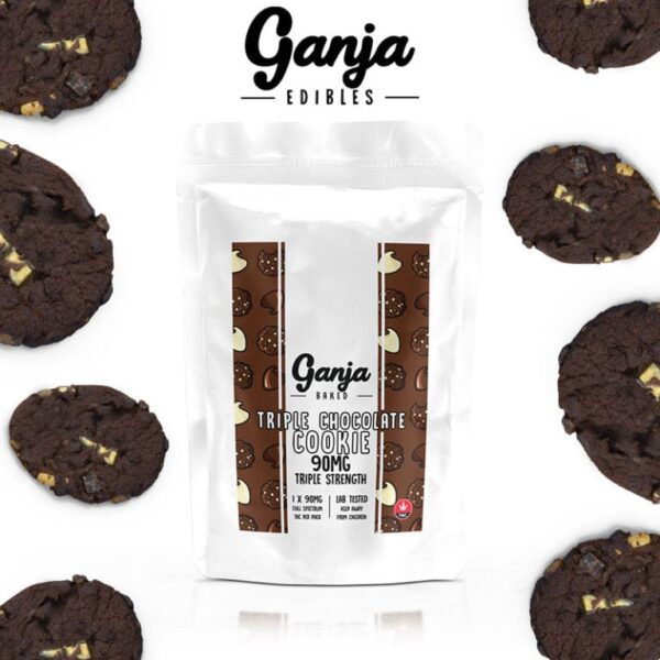 Ganja Edibles Triple Chocolate Cookie
