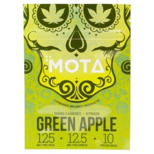 Mota Green Apple Hard Candy 125mg THC