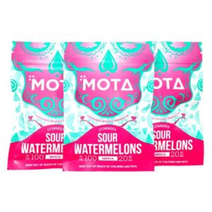 MOTA Indica Sour Watermelons 100MG THC