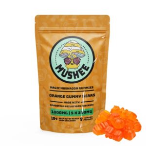 Magic Mushroom Gummy Bears – Orange- 1000MG – Mushee