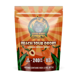 Golden Monkey Extracts Peach Sour 240MG THC