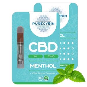 Purecybin Menthol CBD Vape | 50mg CBD Vape Carts | 1G