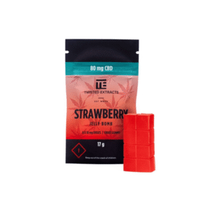 Twisted Extracts – CBD Strawberry Jelly Bomb (80mg)