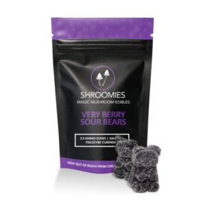 Shroomies Very Berry Sour Gummy Bears – 1000mg